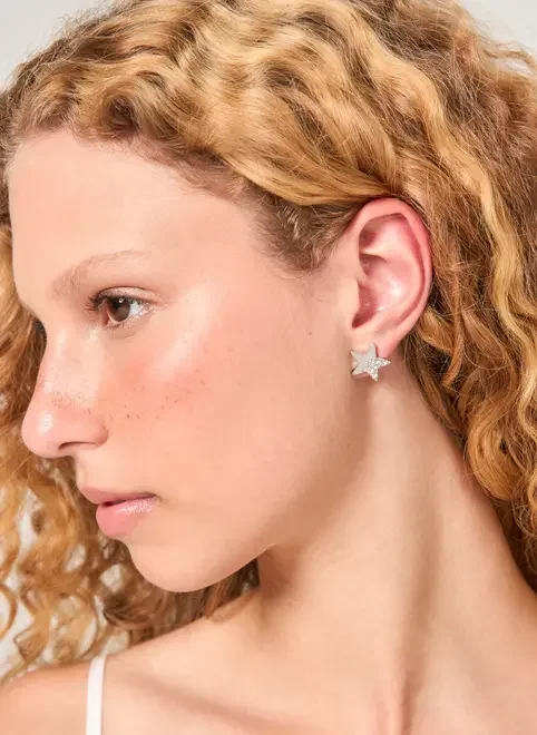 Conjunto 5 Brincos E Piercings Fakes Prateados