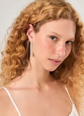 Conjunto 5 Brincos E Piercings Fakes Prateados