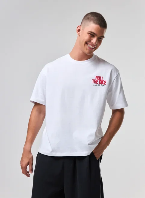 Camiseta Box Branca Dice