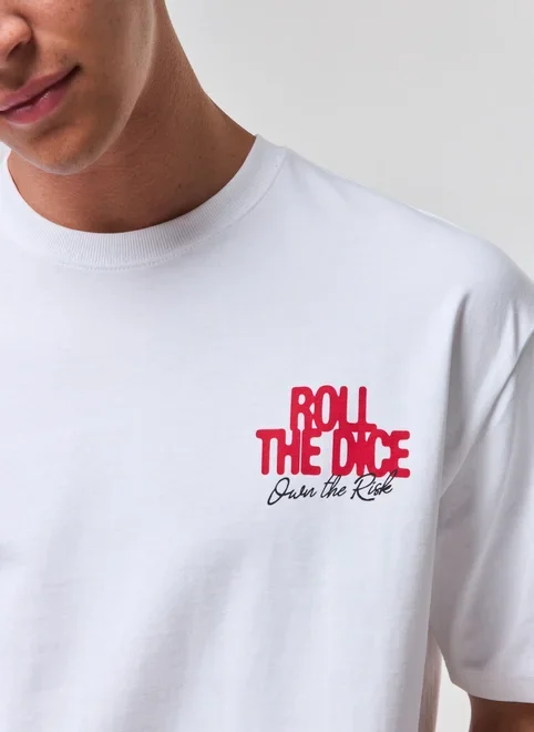 Camiseta Box Branca Dice