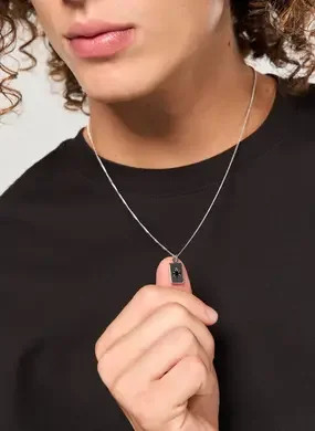 Colar Prateado Carta Estrela