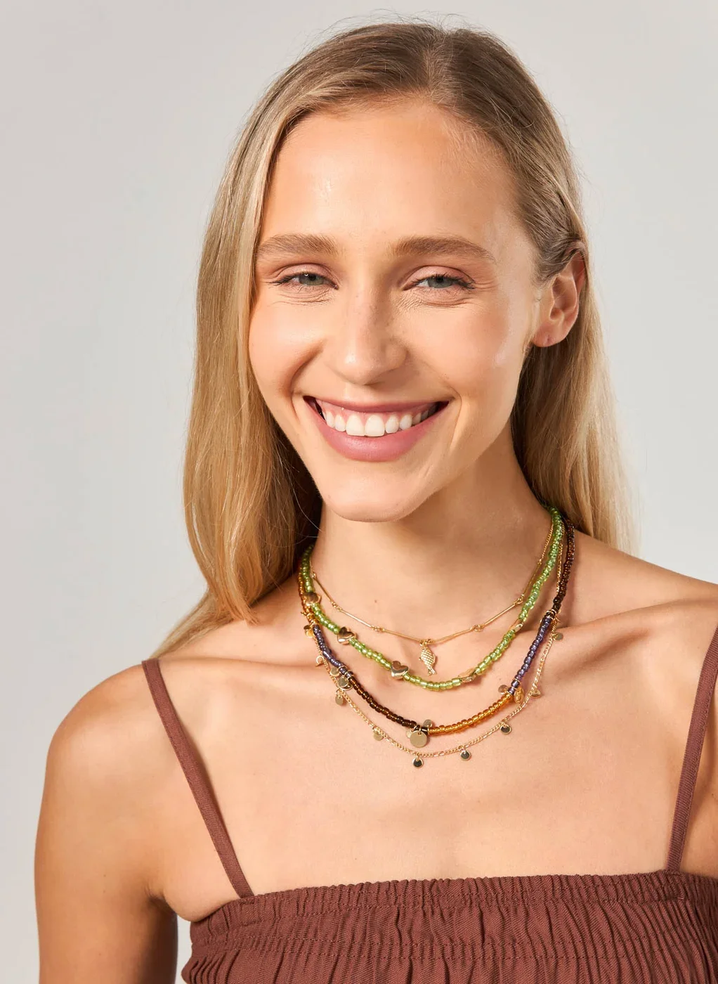 Conjunto 4 Colares Miçangas