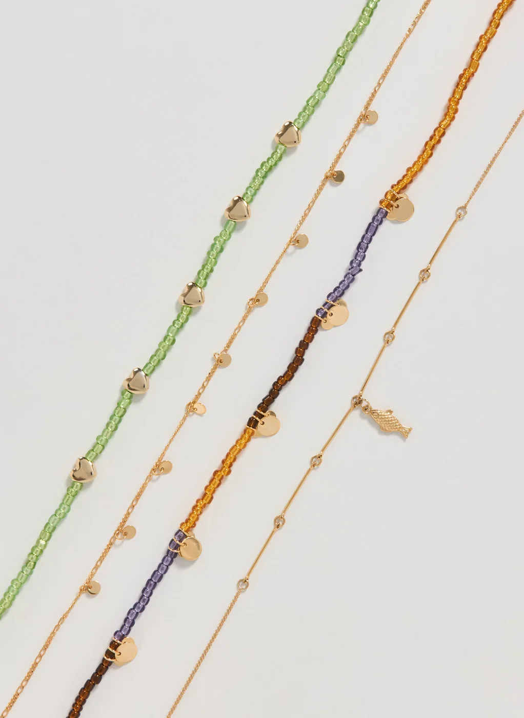 Conjunto 4 Colares Miçangas