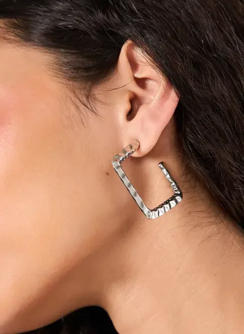 Conjunto 3 Brincos Prateados Argolas