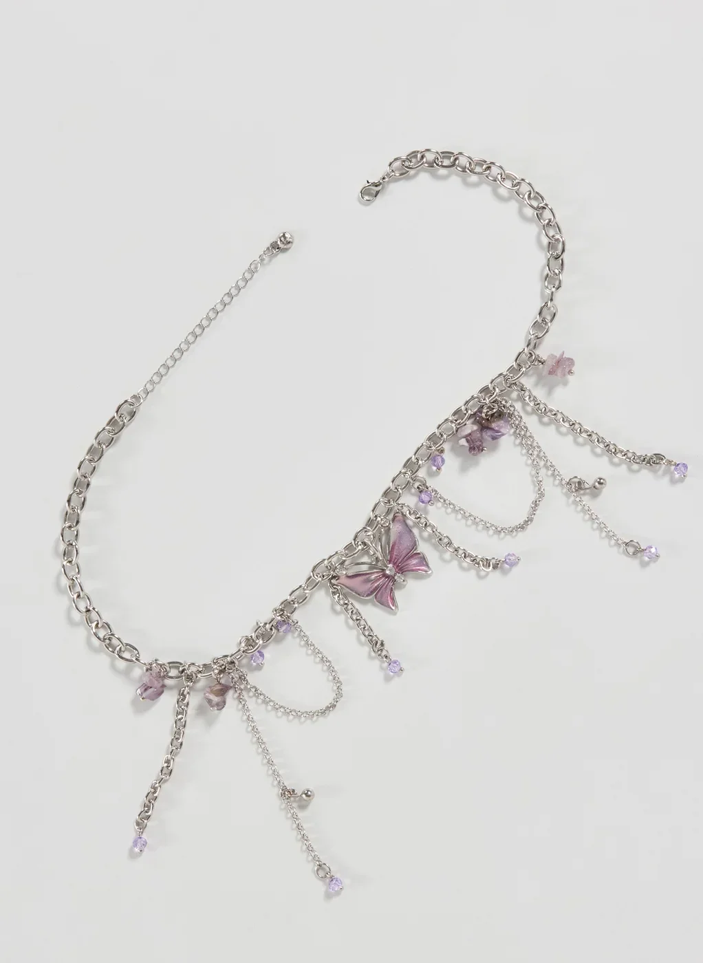 Colar Borboleta Pedra Natural