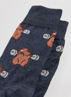 Meia Chumbo Capivara Academia