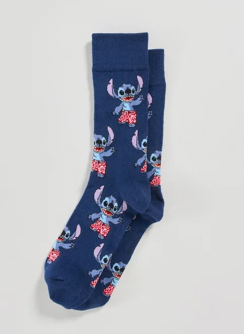 Meia Marinho Stitch Praiano