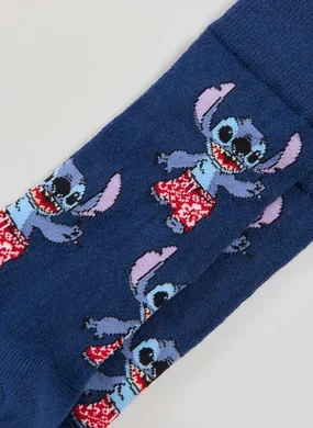 Meia Marinho Stitch Praiano