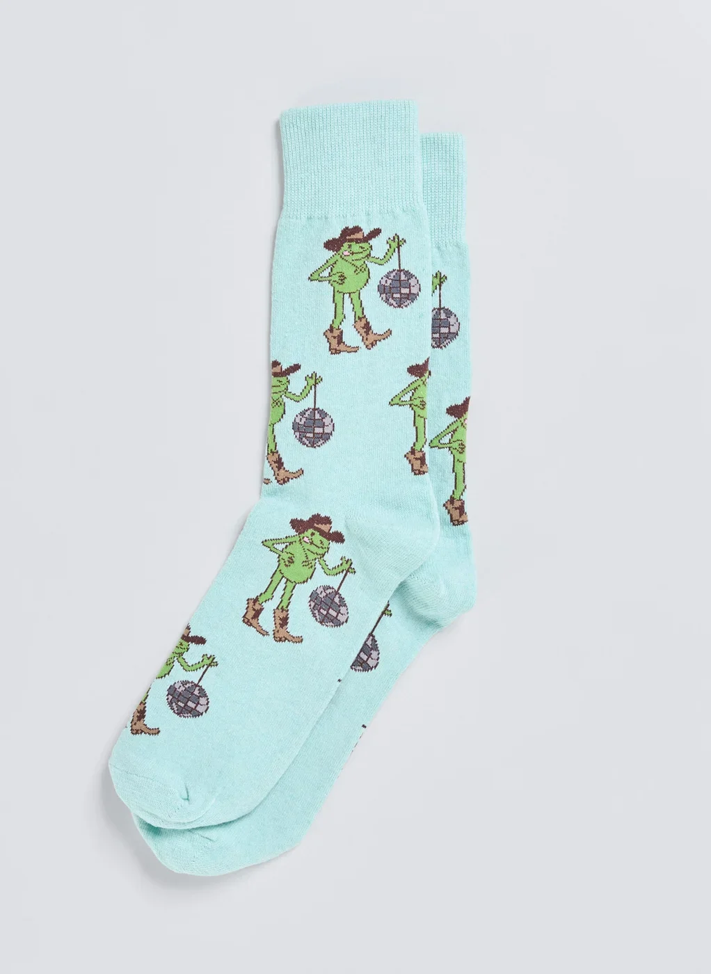 Meia Verde Sapo Cowboy