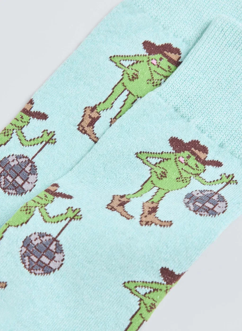 Meia Verde Sapo Cowboy