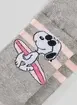 Meia Cinza Snoopy Surfista