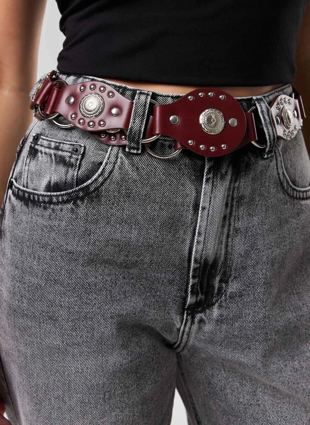 Cinto Entremeio Boho Bordô