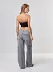 Calça Jeans Cintura Baixa Wide Leg