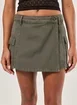 Short Saia Sarja Cargo Verde Militar