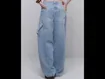 Calça Jeans Barrel Cintura Baixa