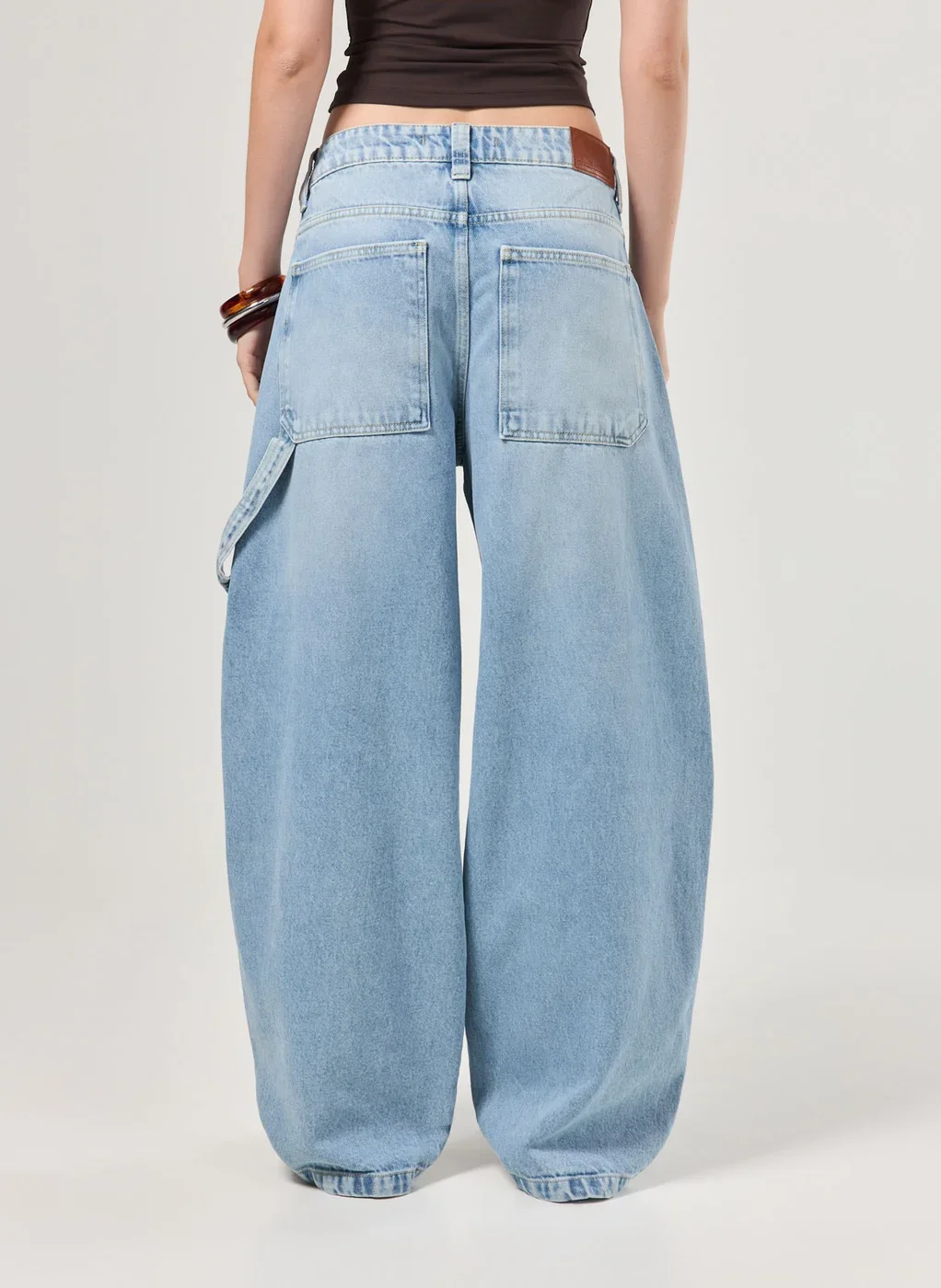 Calça Jeans Barrel Cintura Baixa