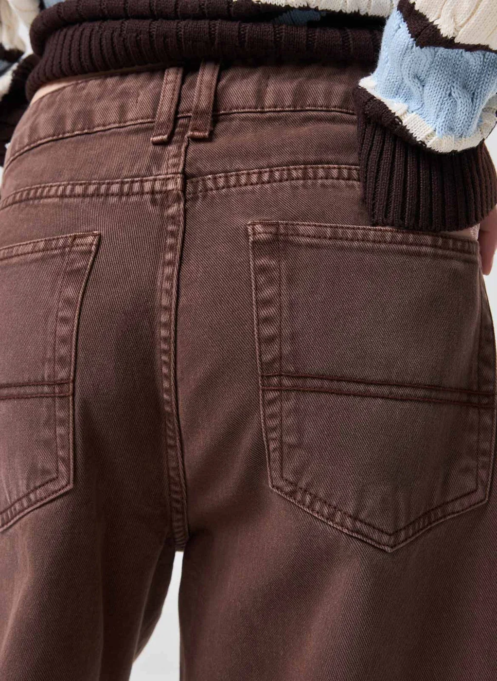 Calça Sarja Cintura Baixa Wide Leg