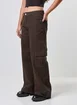Calça Sarja Wide Leg Cargo