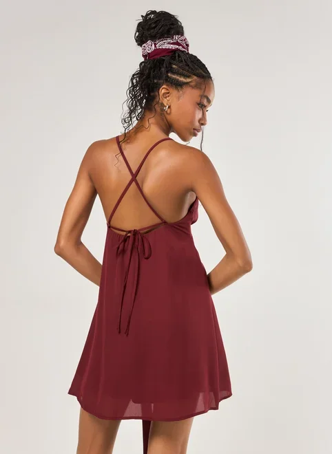 Vestido Chiffon Com Lenço Fino