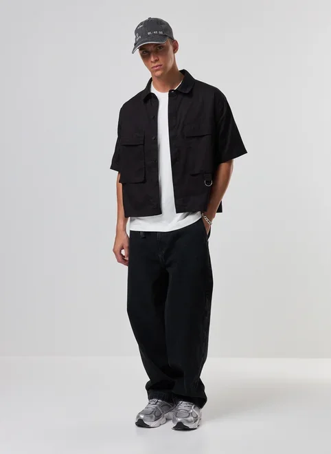 Camisa Sarja Box Cargo