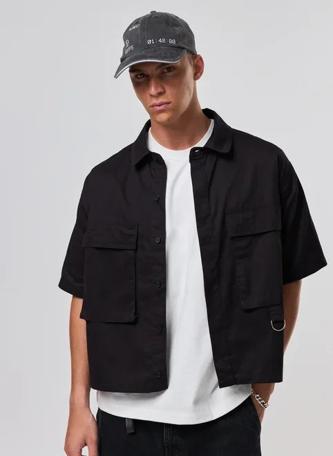 Camisa Sarja Box Cargo