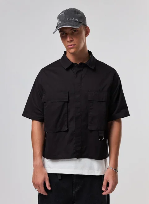 Camisa Sarja Box Cargo