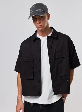 Camisa Sarja Box Cargo