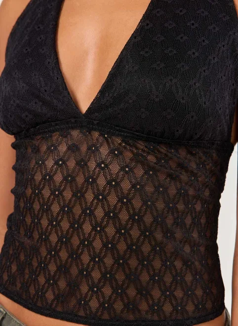 Blusa Frente Única Rendada