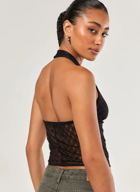 Blusa Frente Única Rendada