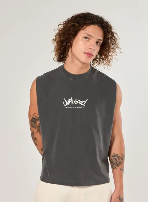 Camiseta Sleeveless Box Estonada Unplugged
