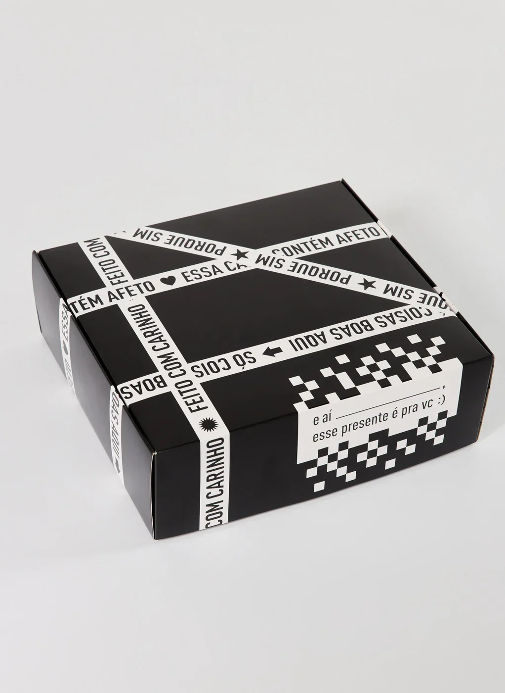 Caixa De Presente Com Adesivos