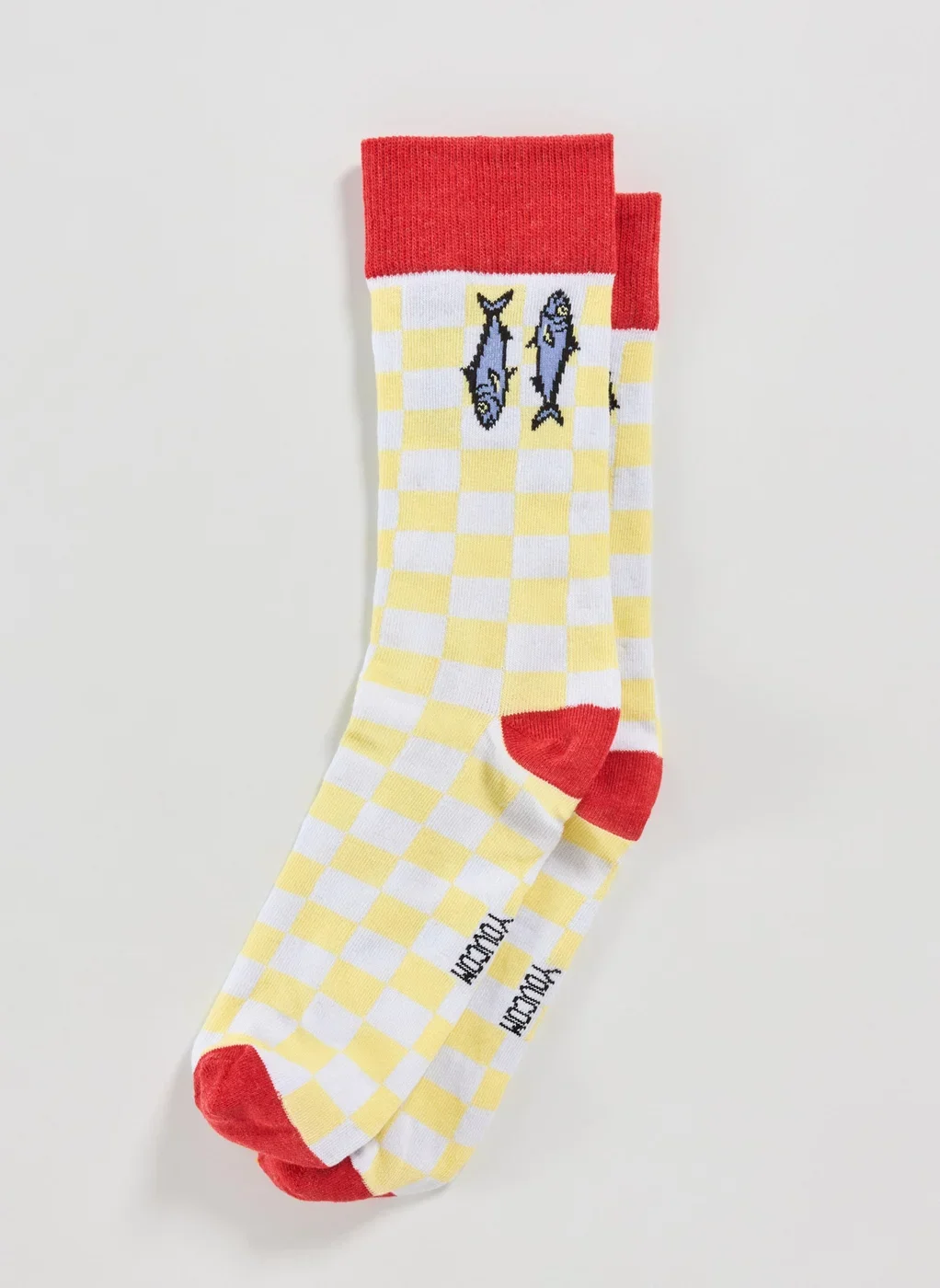 Meia Quadriculada Sardinhas