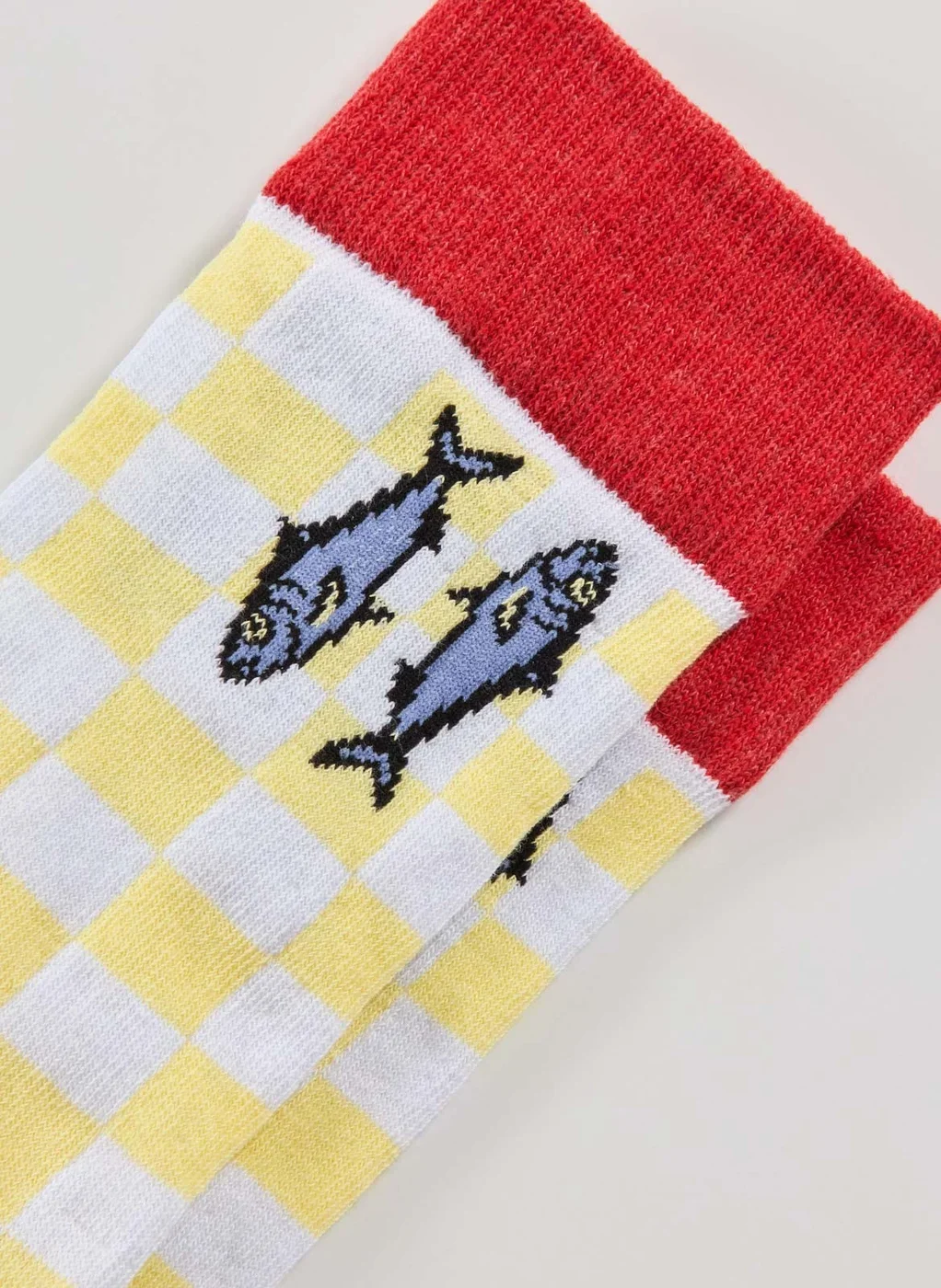 Meia Quadriculada Sardinhas