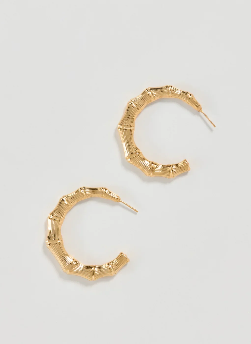 Brinco De Argola Dourada Texturizada