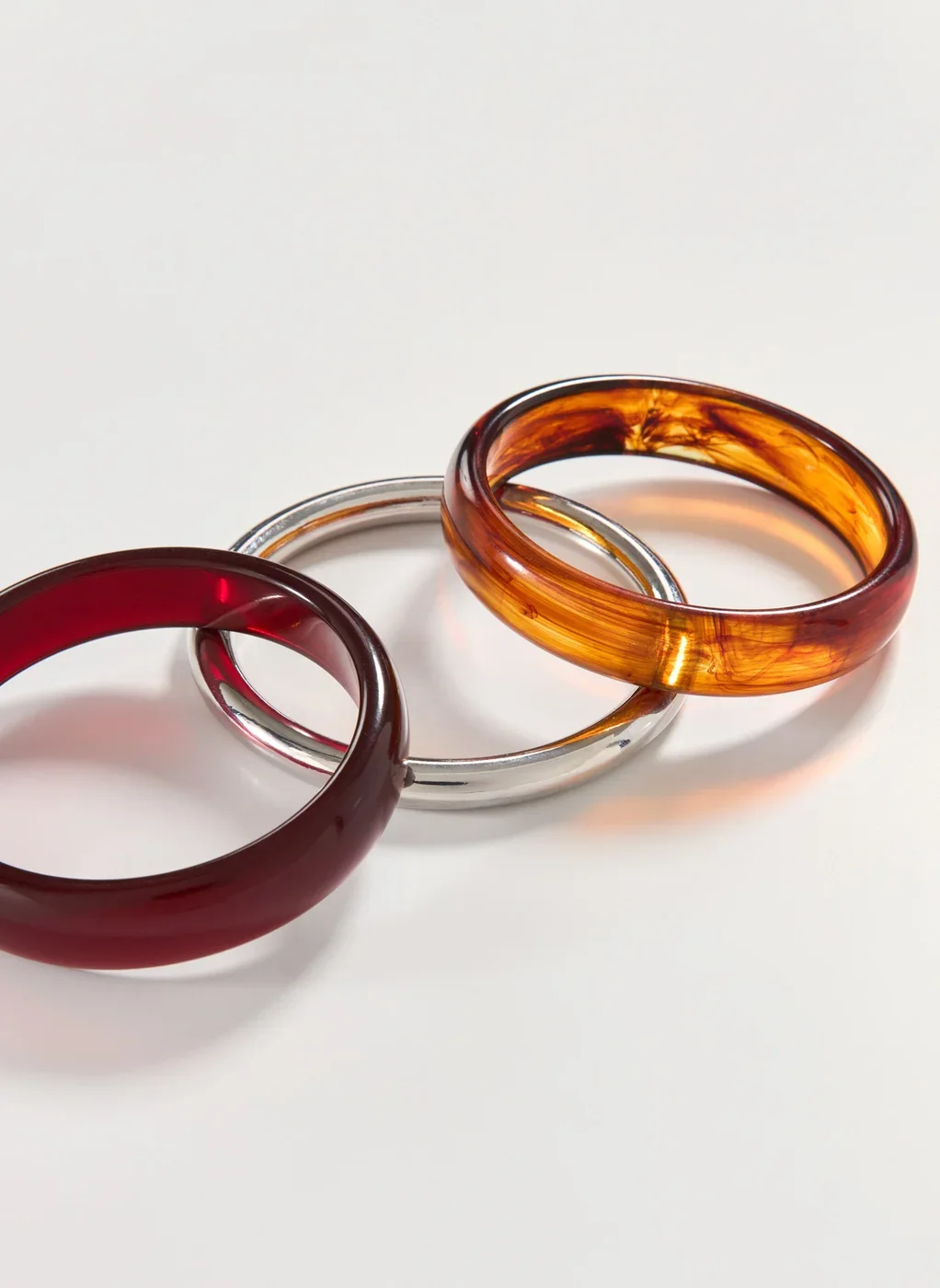 Conjunto 3 Pulseiras De Acrílico