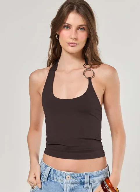 Regata Poliamida Argolas Prateadas