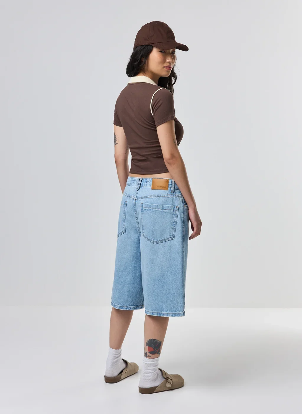 Mini Tee Polo Raglan Estampa Bordada