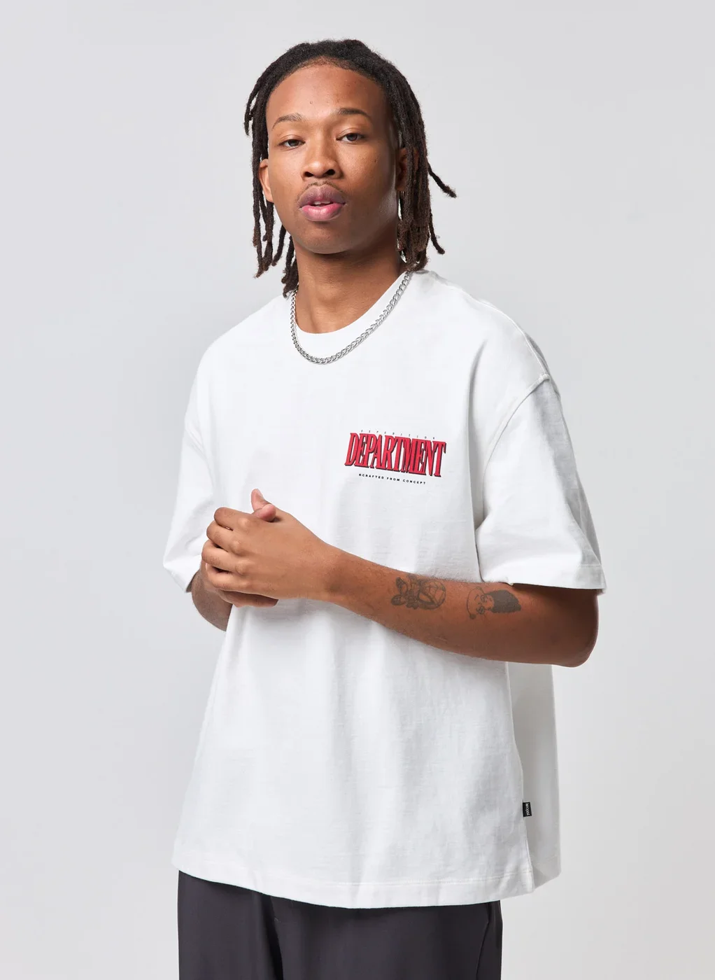 Camiseta Box Malhão Off‑White Selos