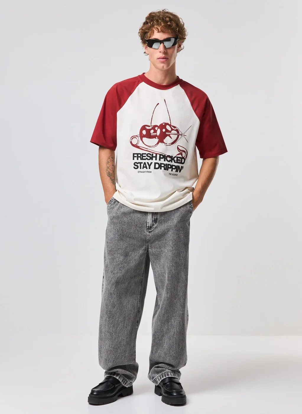 Camiseta Box Raglan Cherry