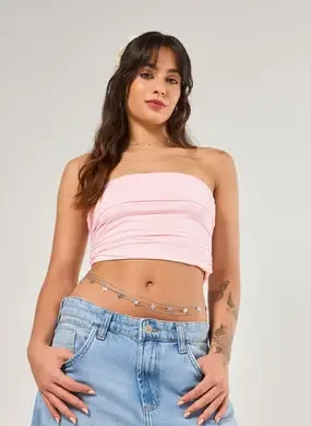Belly Chain Prateada Borboletas