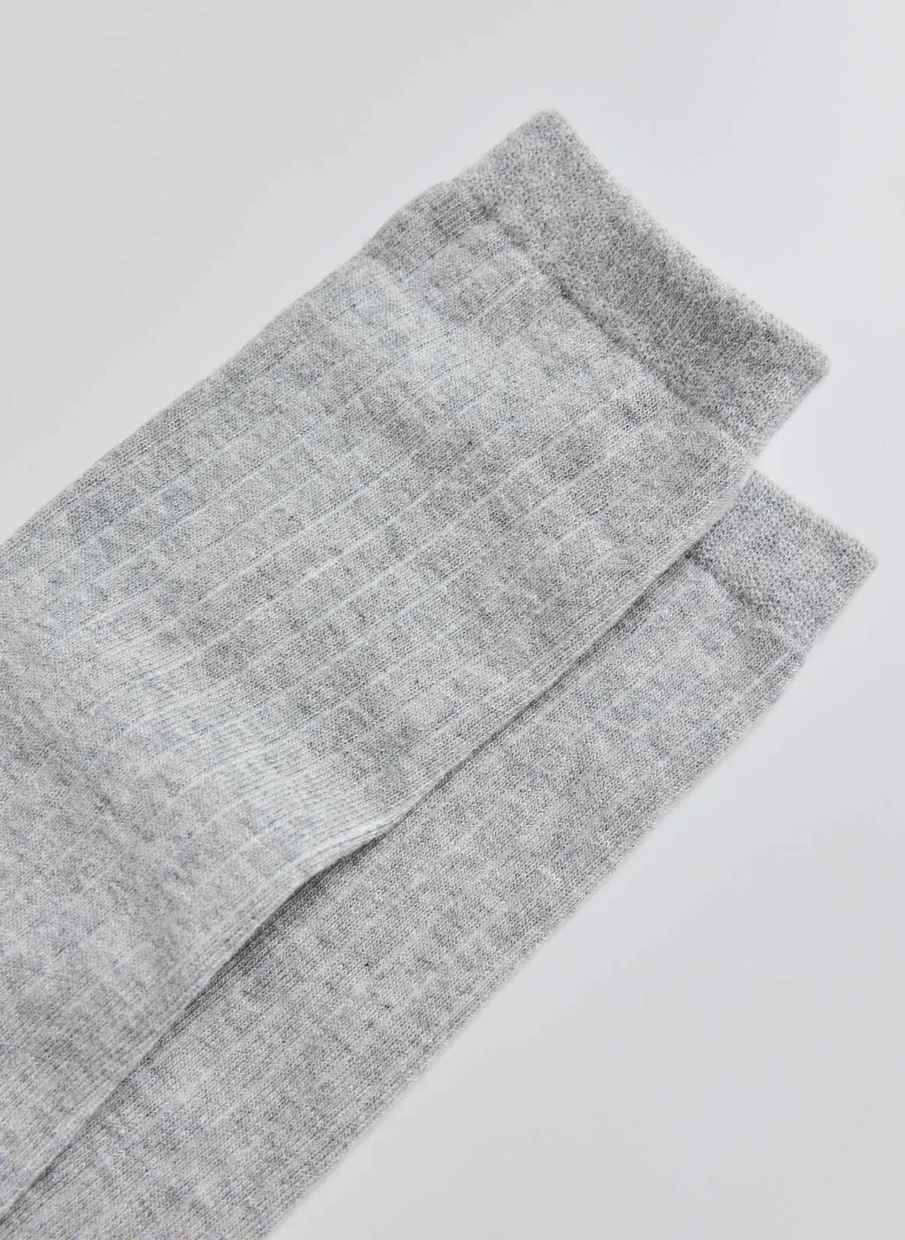 Meia Cano Alto Cinza