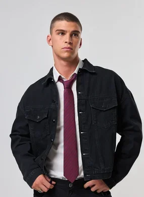 Gravata Listrada Vermelho E Azul