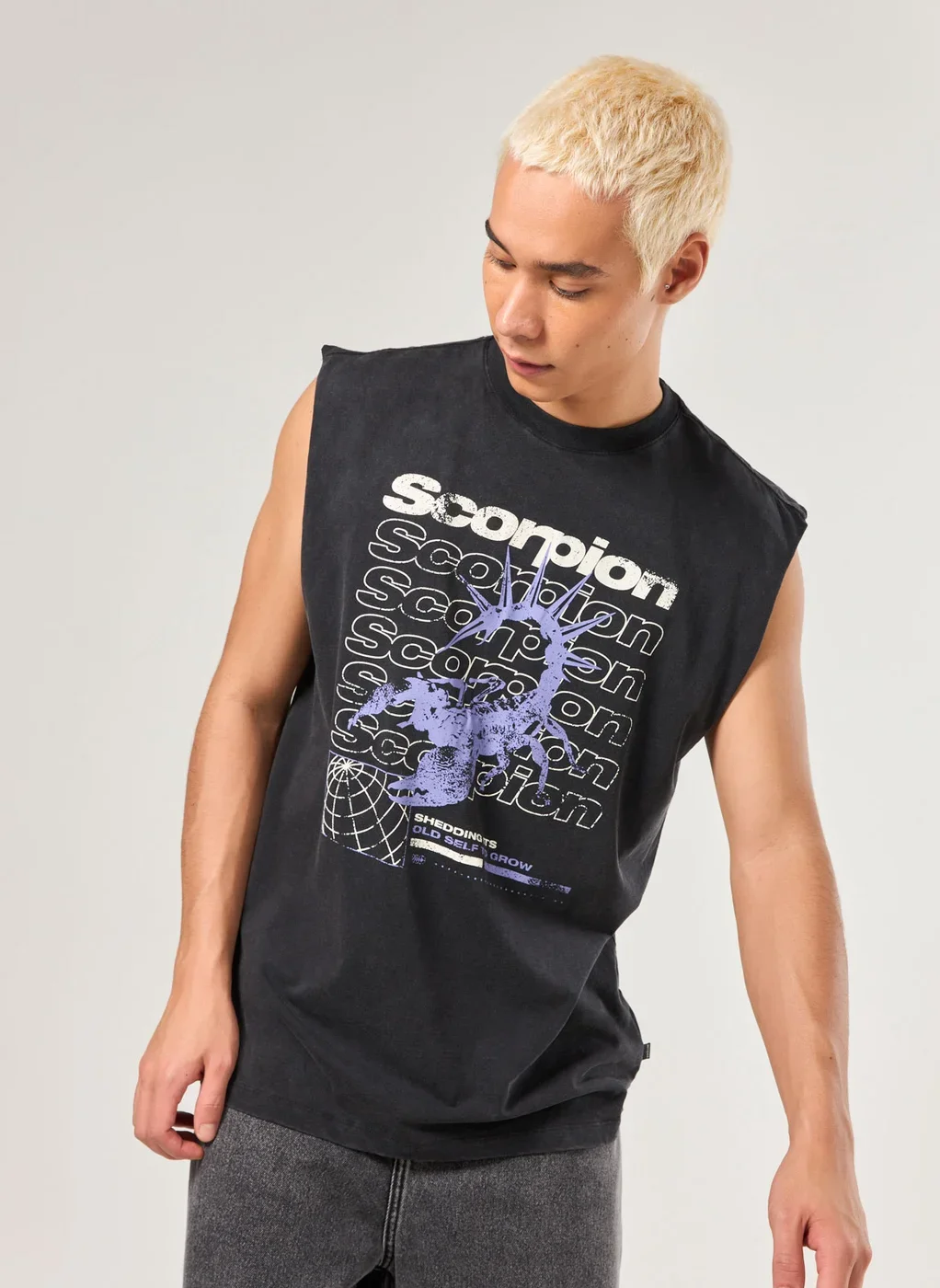 Regata Sleeveless Marmorizada Escorpião