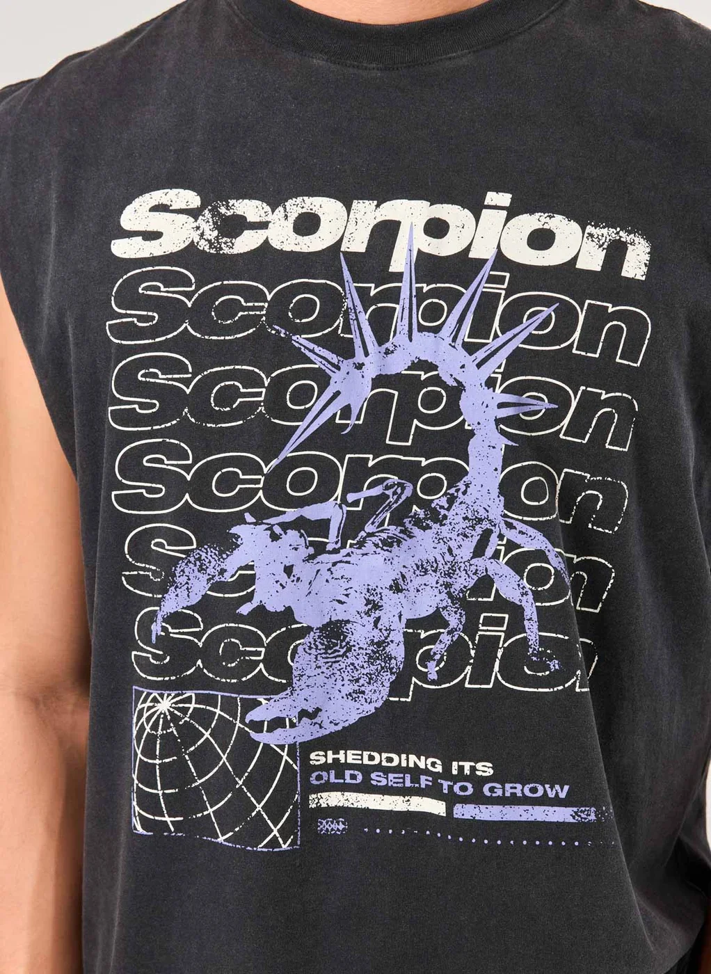 Regata Sleeveless Marmorizada Escorpião