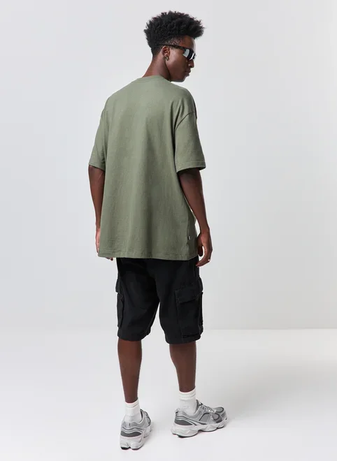 Camiseta Relaxed Malhão Estampa Deslocada