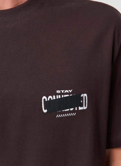 Camiseta Comfort Malhão Marrom Connected