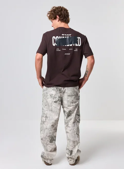 Camiseta Comfort Malhão Marrom Connected