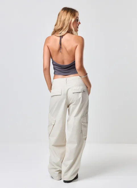 Blusa Frente Única Poliamida Tachinhas