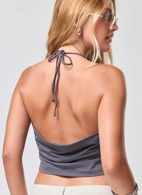 Blusa Frente Única Poliamida Tachinhas