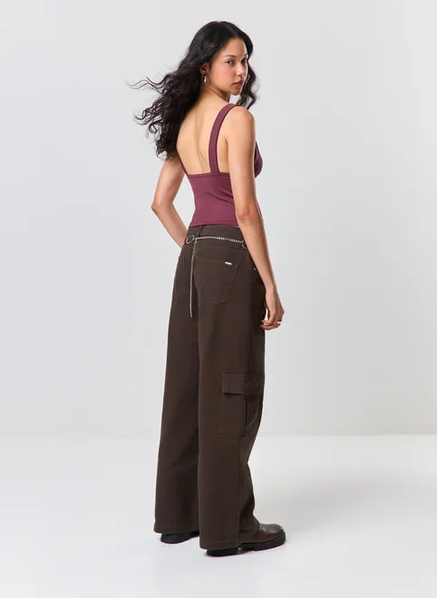 Blusa Frente Única Poliamida Decote V